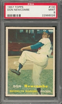 1957 Topps #130 Don Newcombe – PSA MINT 9